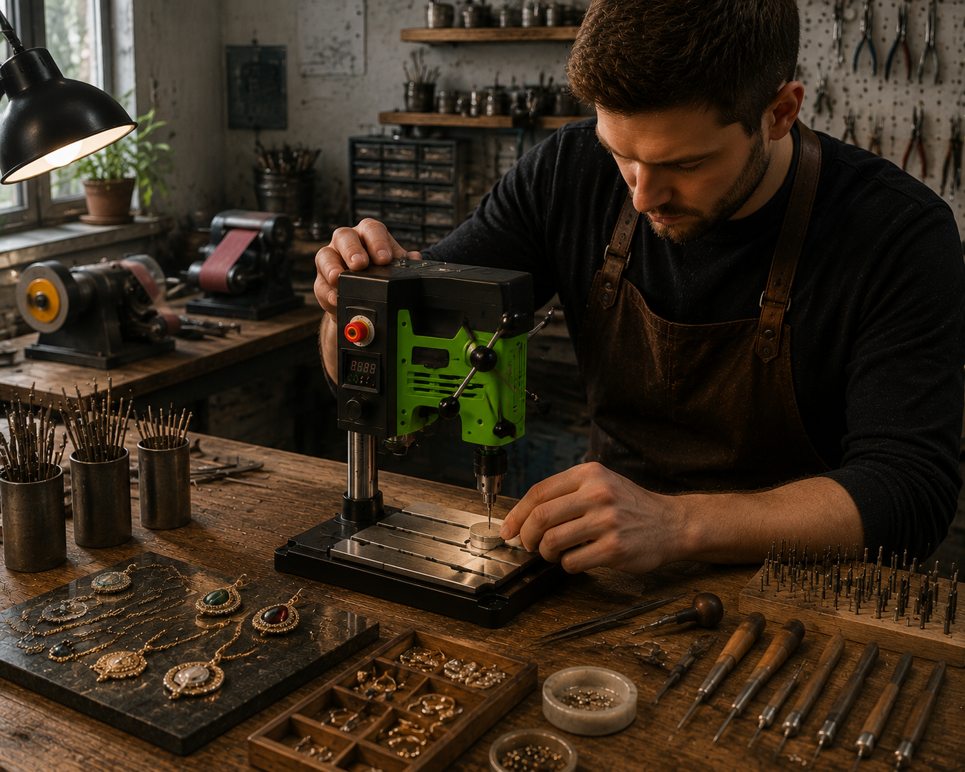 Mini Drill Press for Jewelry Making Tools