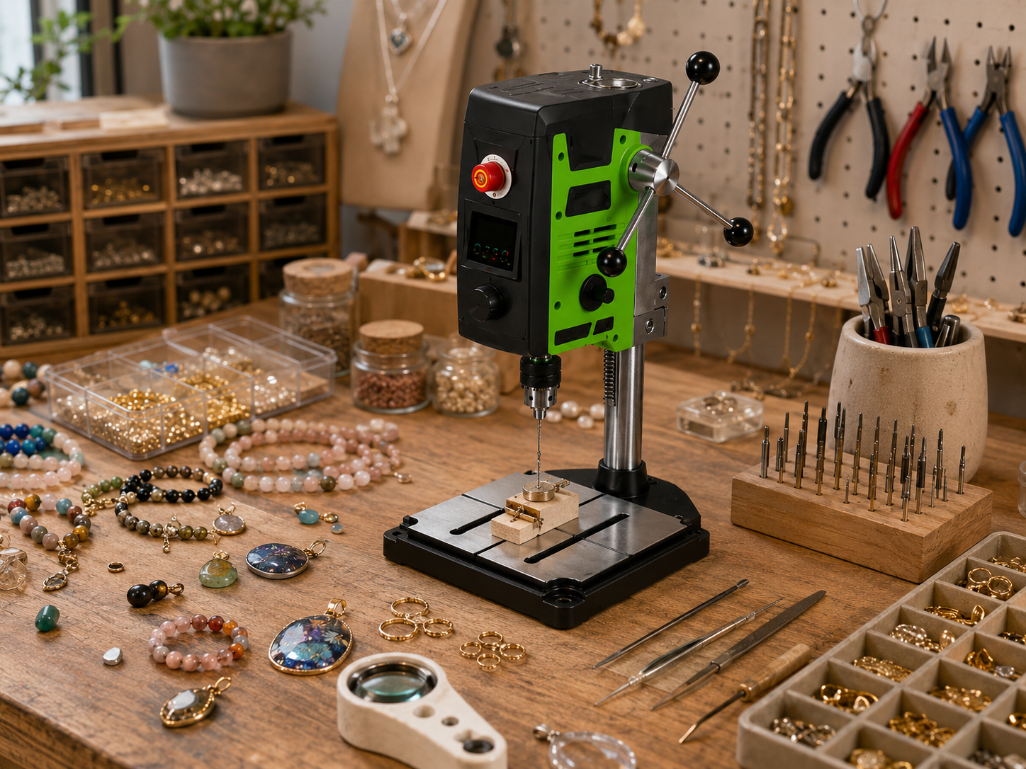 jewelry making tools for bead drilling and small craft parts