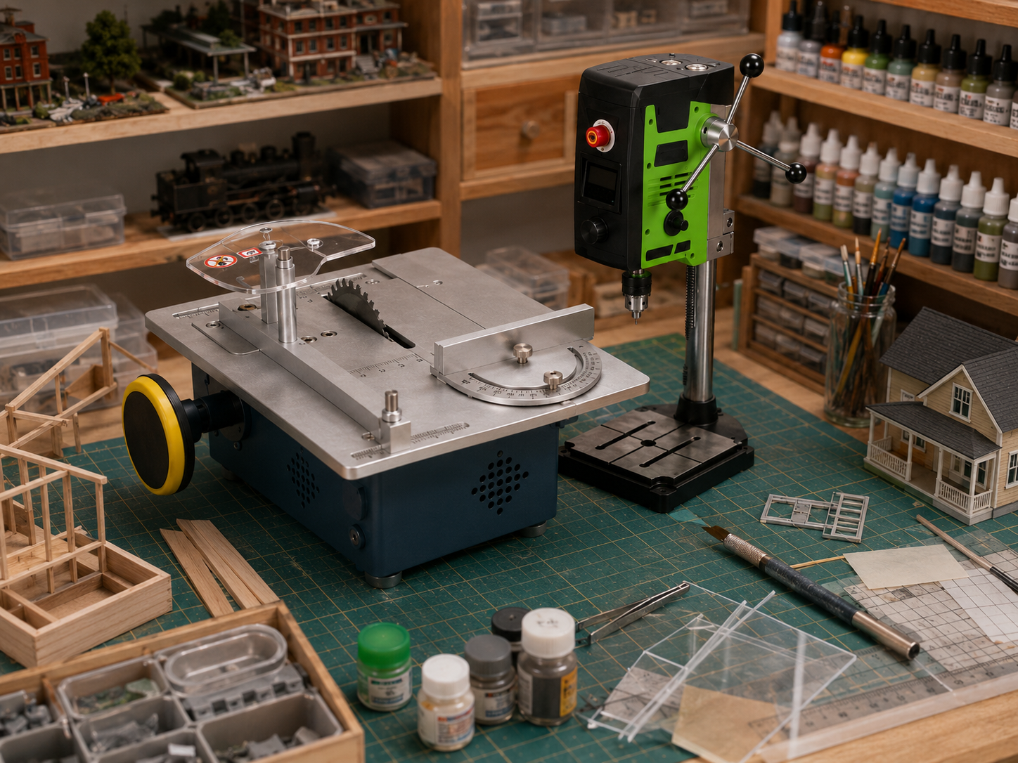 model making tools for cutting drilling and sanding