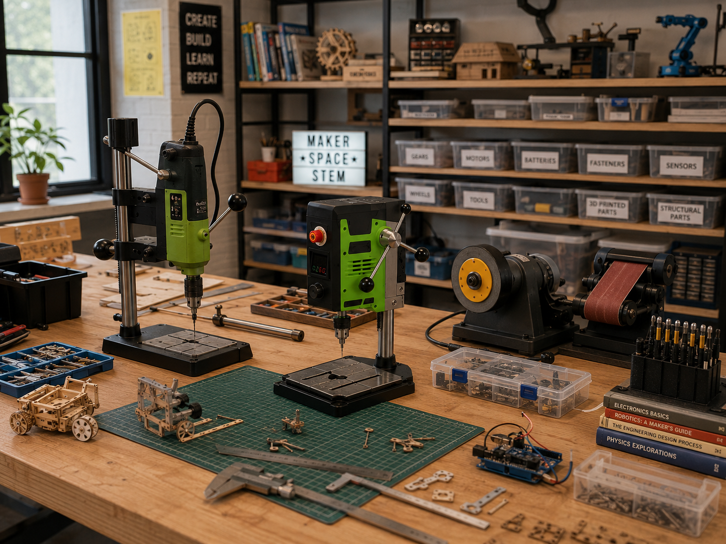 makerspace tools for STEM education and creative workshops